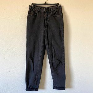 BDG Urban Outfitters Womens Mom Jeans Size 26 High Rise Black Denim Pants